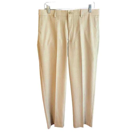 Pro Tour Cool Play Tan Flat Front Golf Pants Men's Size 32 X 30 - Picture 1 of 4